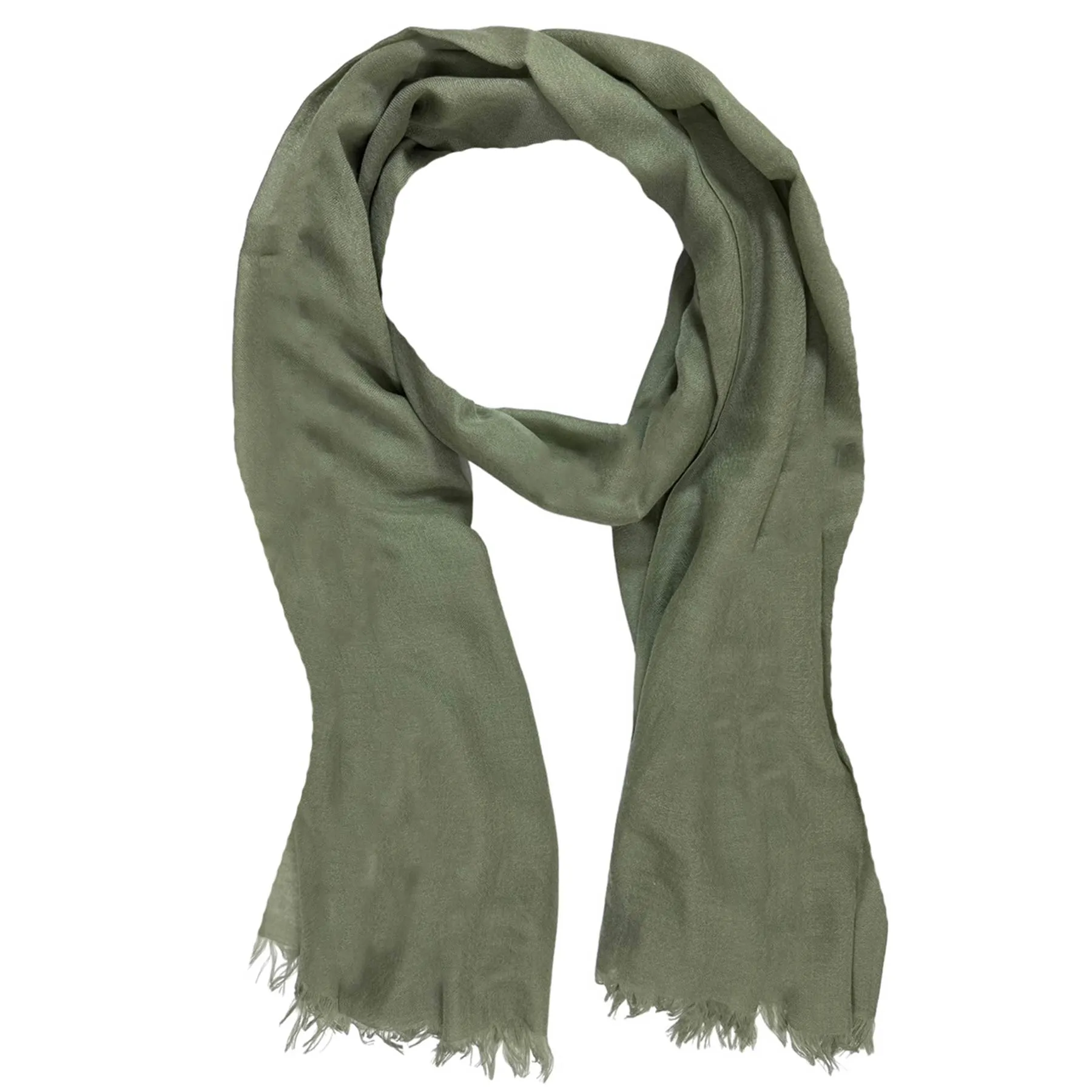 Brunello Cucinelli Cashmere Scarf Moss Green - Large Women Shawl