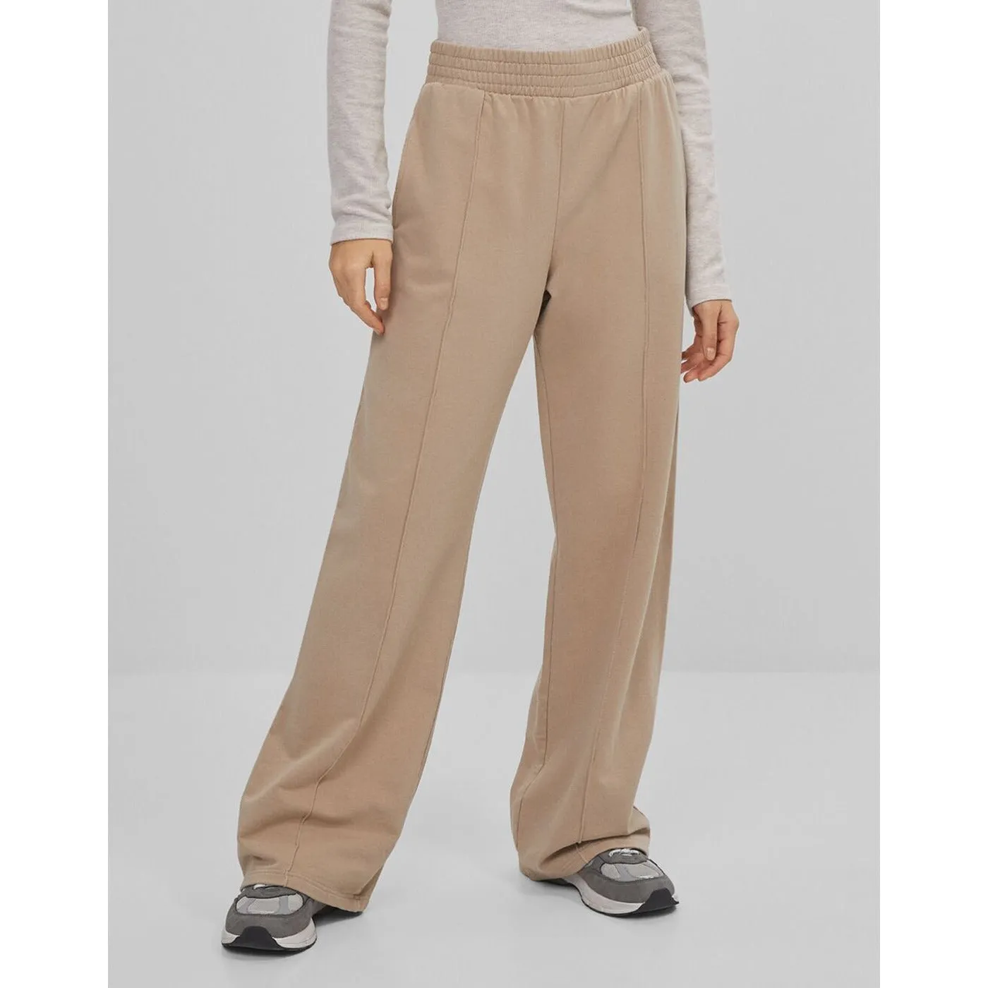 BSK Wide Leg Beige Trousers