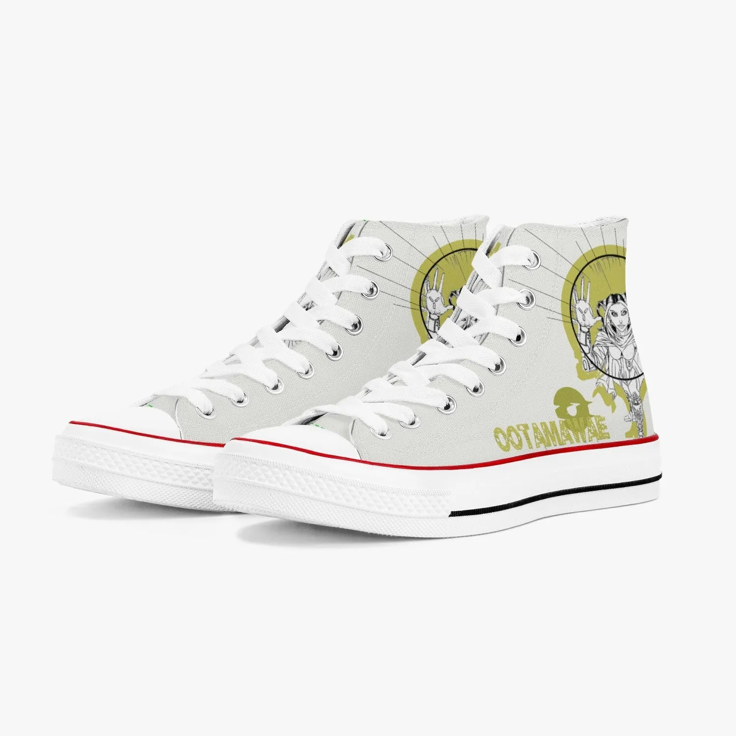 Bubble Girl  High Canvas Shoes - Beige