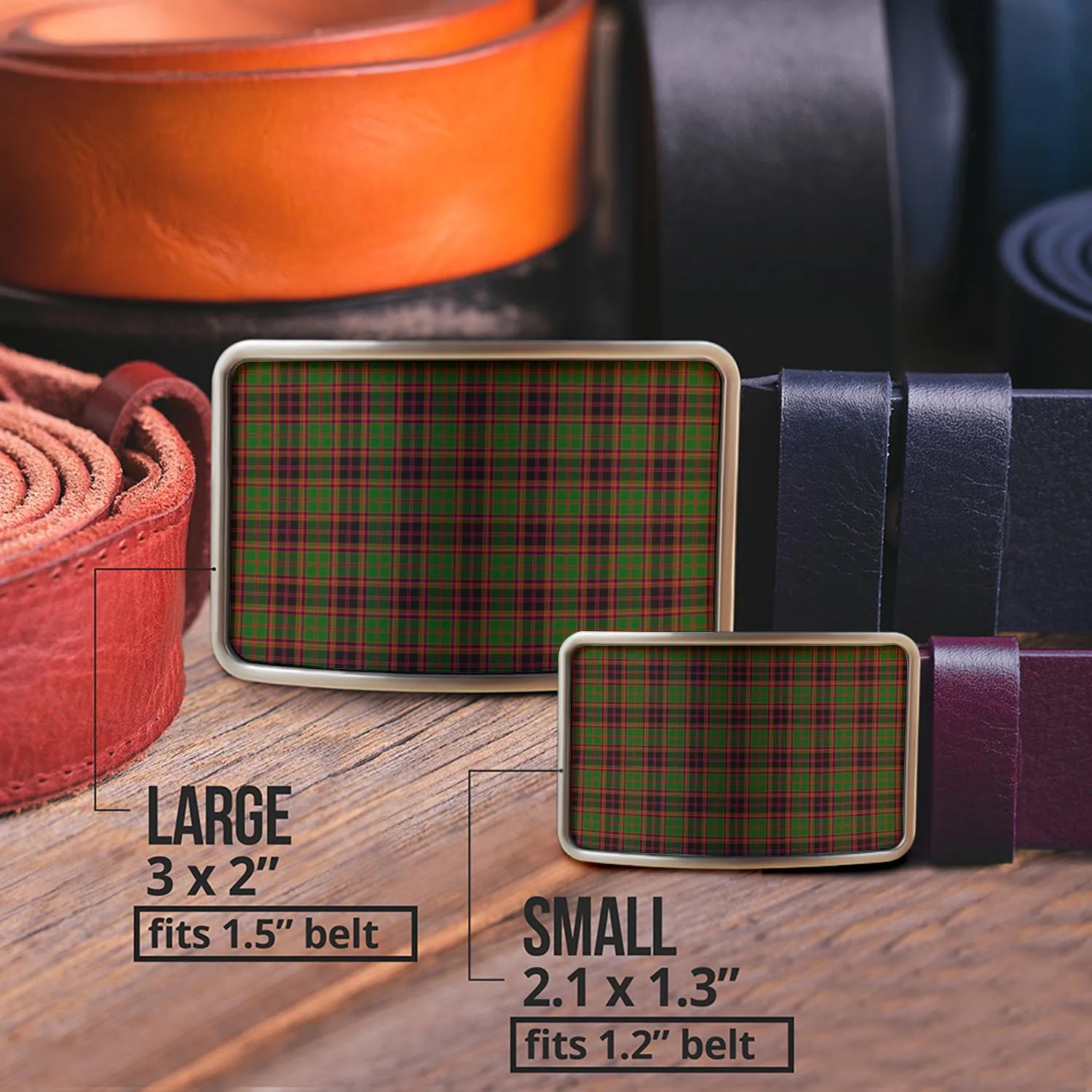 Buchan Tartan Belt Buckles