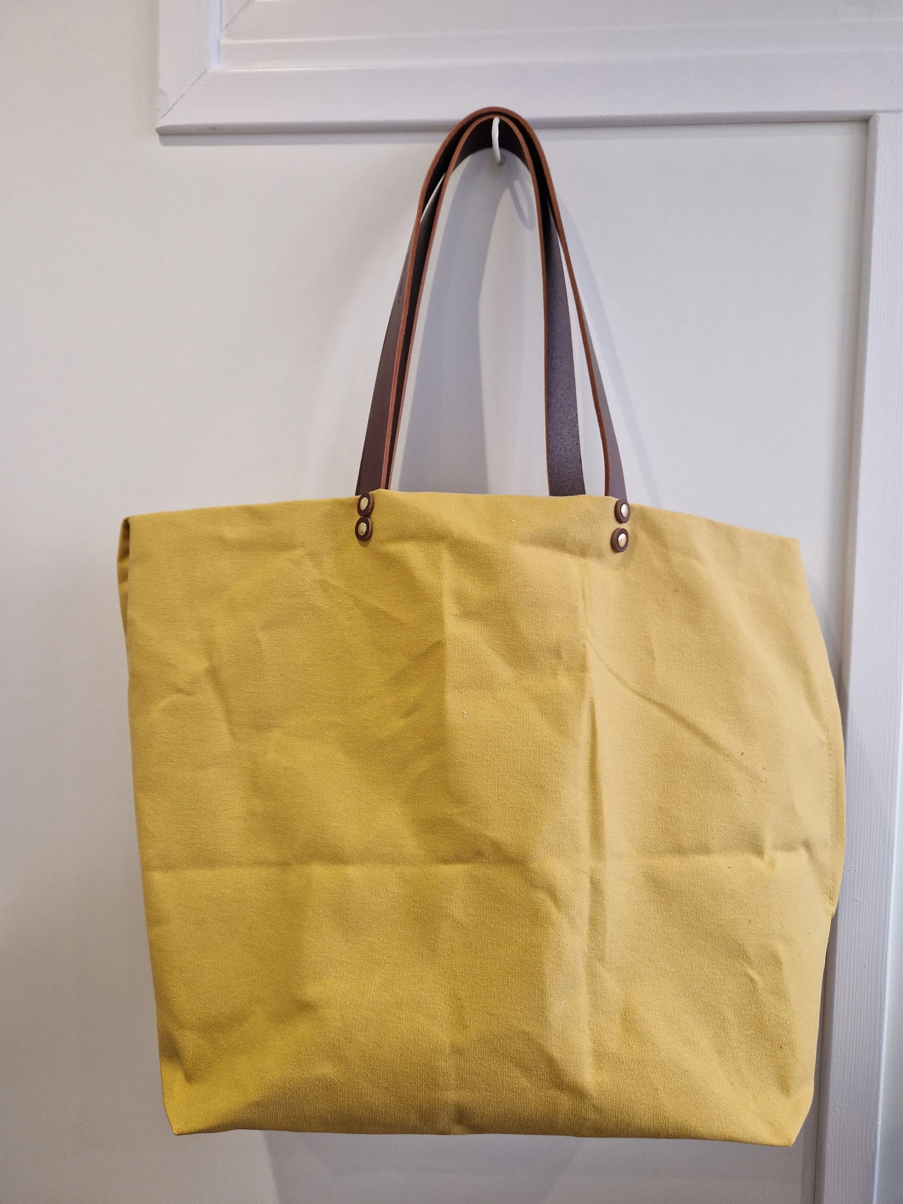 BUCKET TOTE in Colman's Mustard Yellow