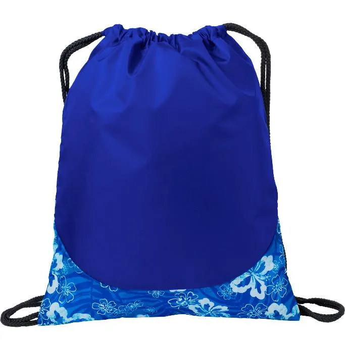 Budget-friendly Patterned Drawstring Backpack Cheap Cinch Pack ( CLOSEOUT )