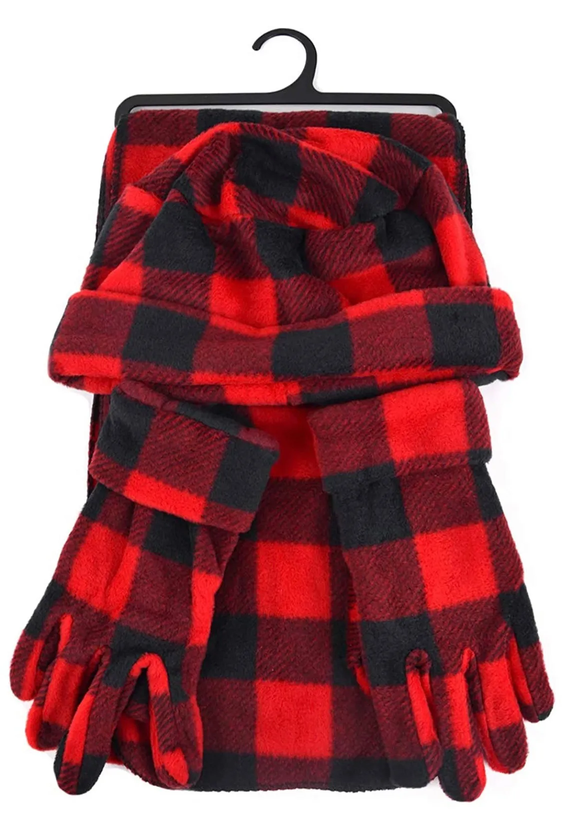 Buffalo Plaid Fleece Winter Set