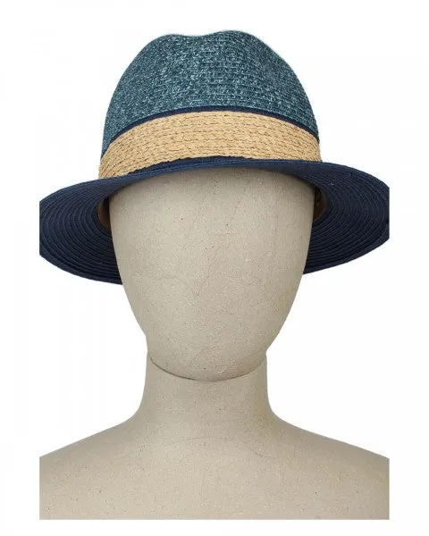 Bugatti - Summer Fedora Hat, Navy