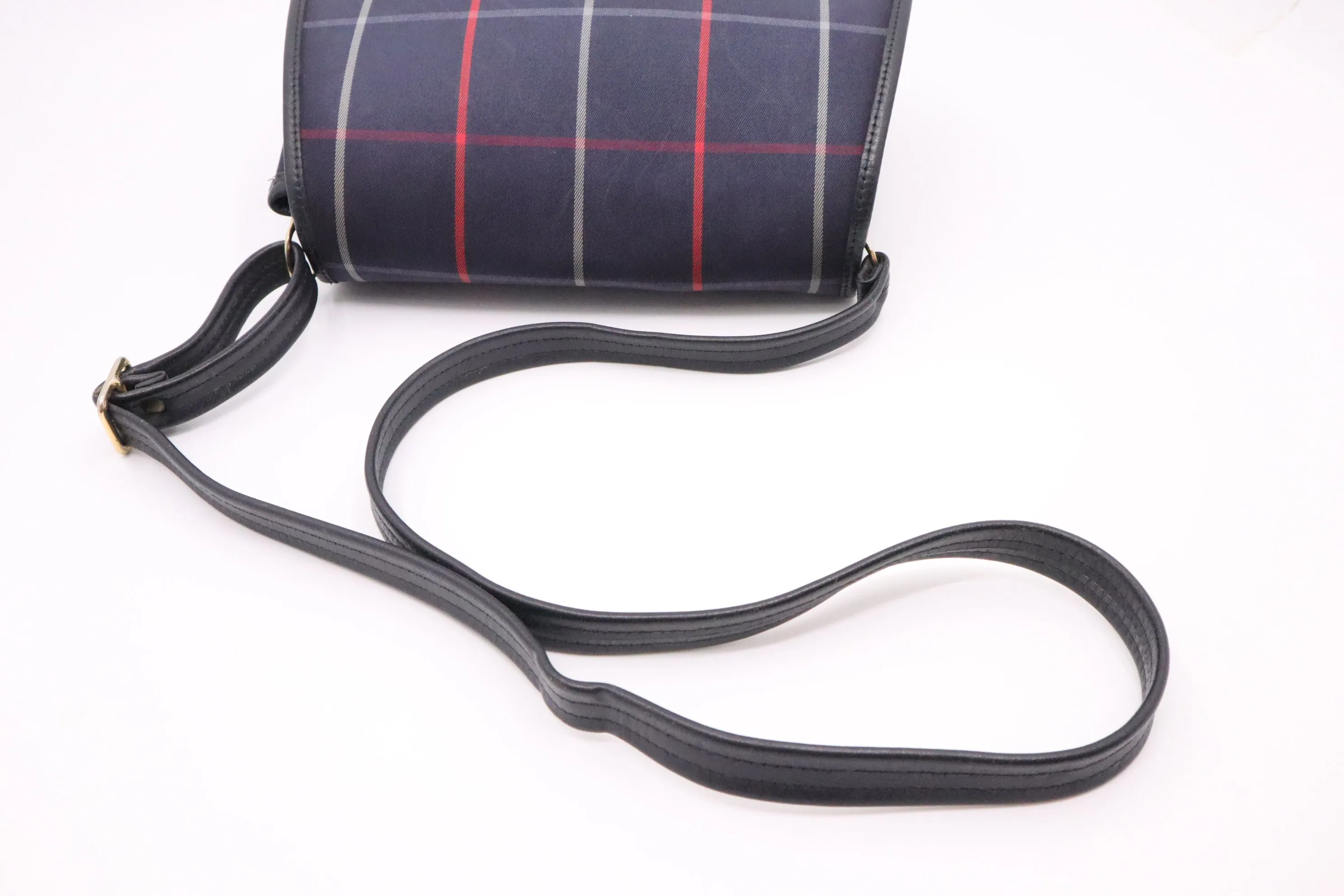 Burberry Crossbody in Navy Nova Check Canvas