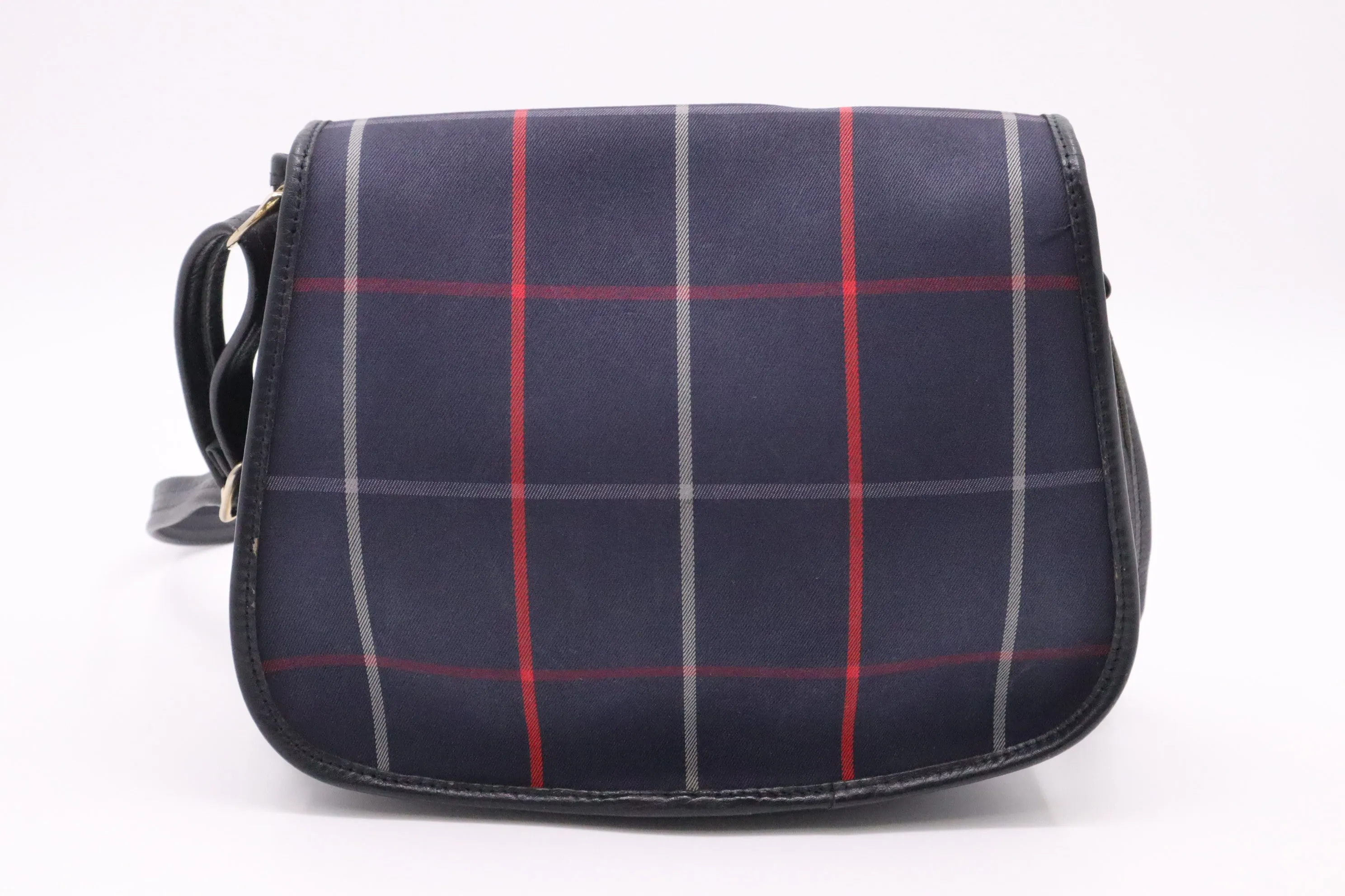 Burberry Crossbody in Navy Nova Check Canvas