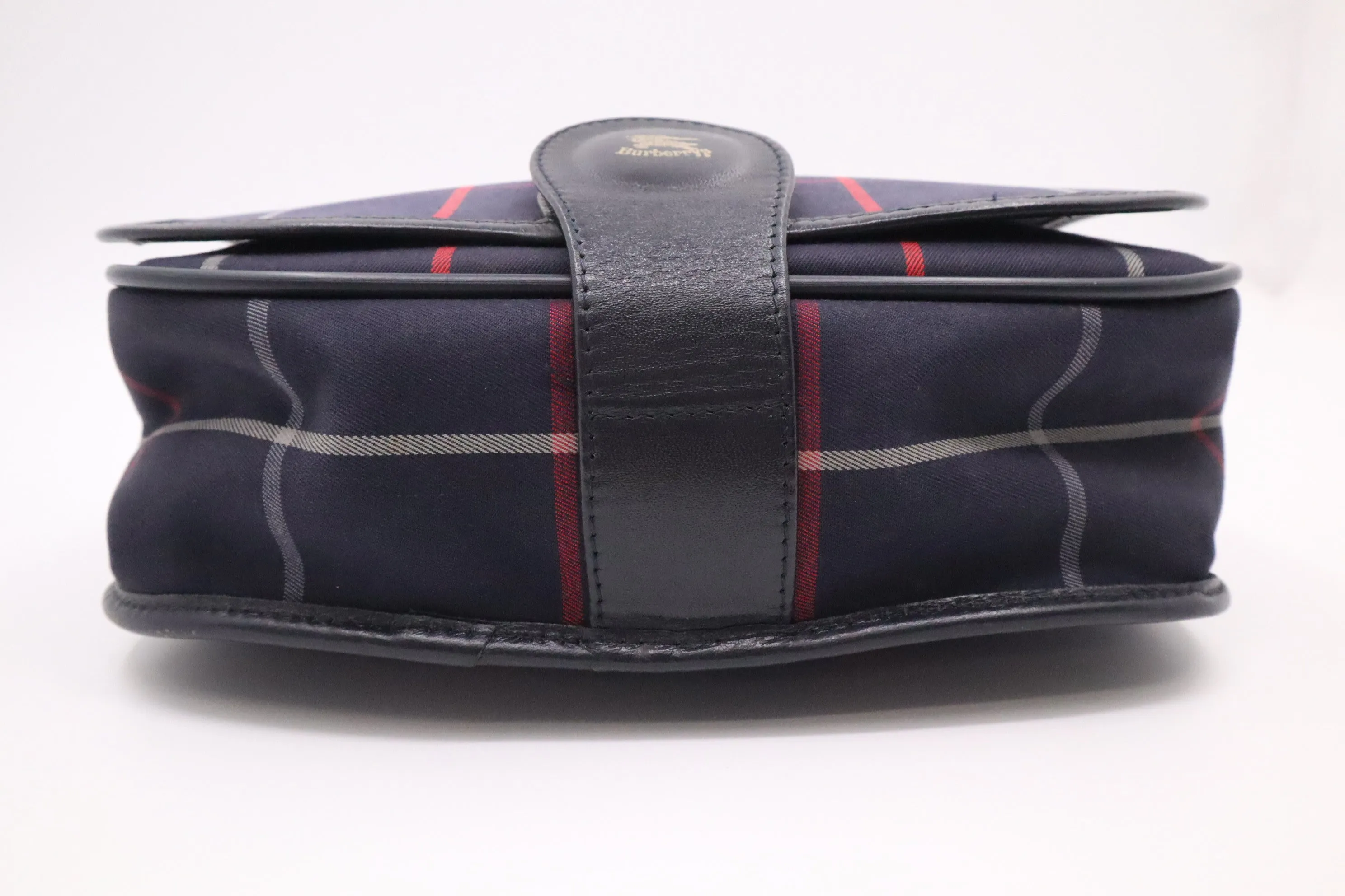 Burberry Crossbody in Navy Nova Check Canvas