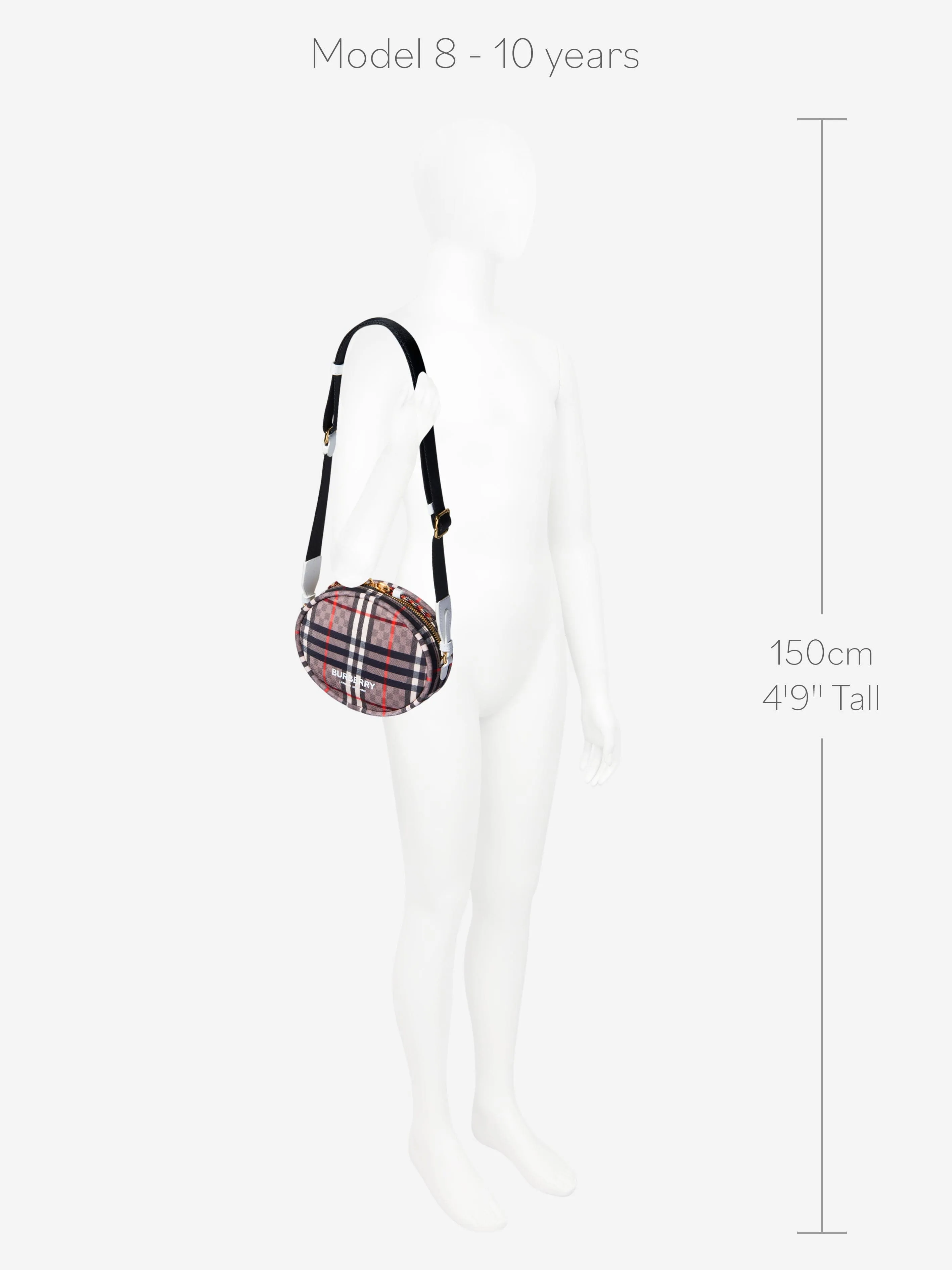 Burberry Girls Checkerboard Round Bag