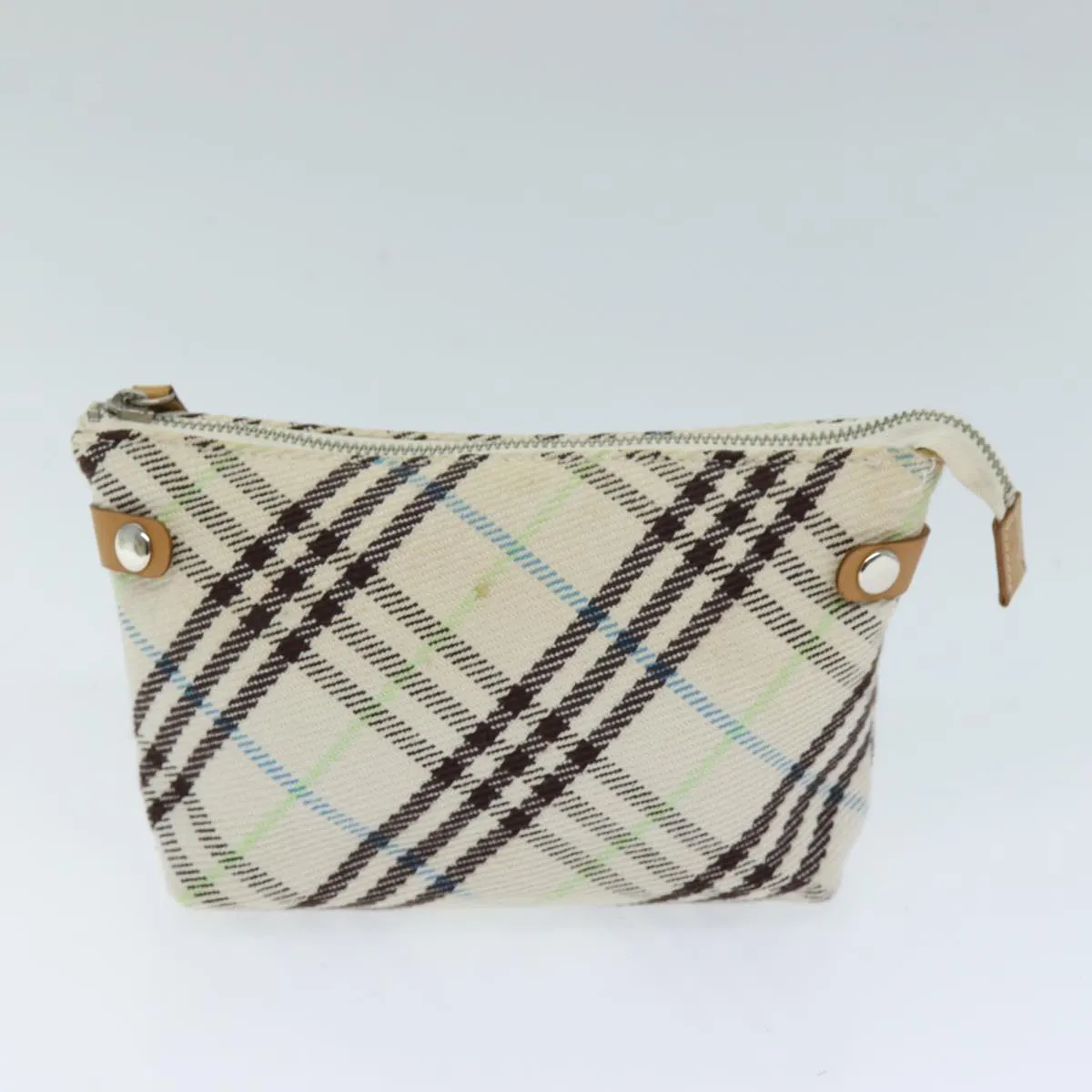 BURBERRY Nova Check Blue Label Shoulder Bag Canvas Beige  75132