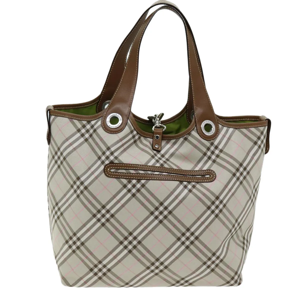 BURBERRY Nova Check Reversible Tote Bag Nylon Beige  hk1321