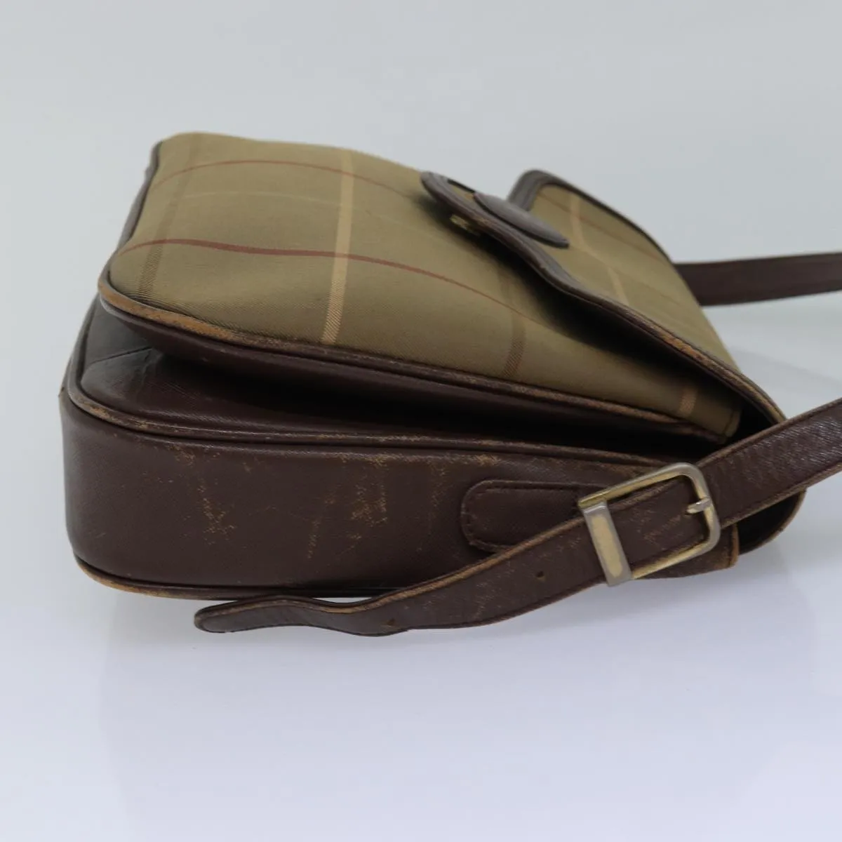 BURBERRYSs Nova Check Shoulder Bag Canvas Beige Brown  ep4359