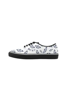 Butterflies Classic Women's Canvas Low Top Shoes (Model E001-4)