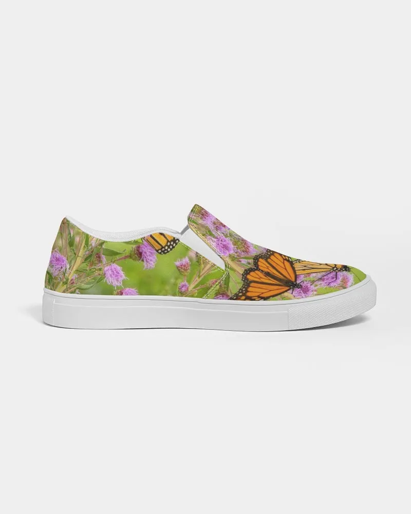 Butterfly Paradise Art Shoes Women's Slip-On Canvas Shoe