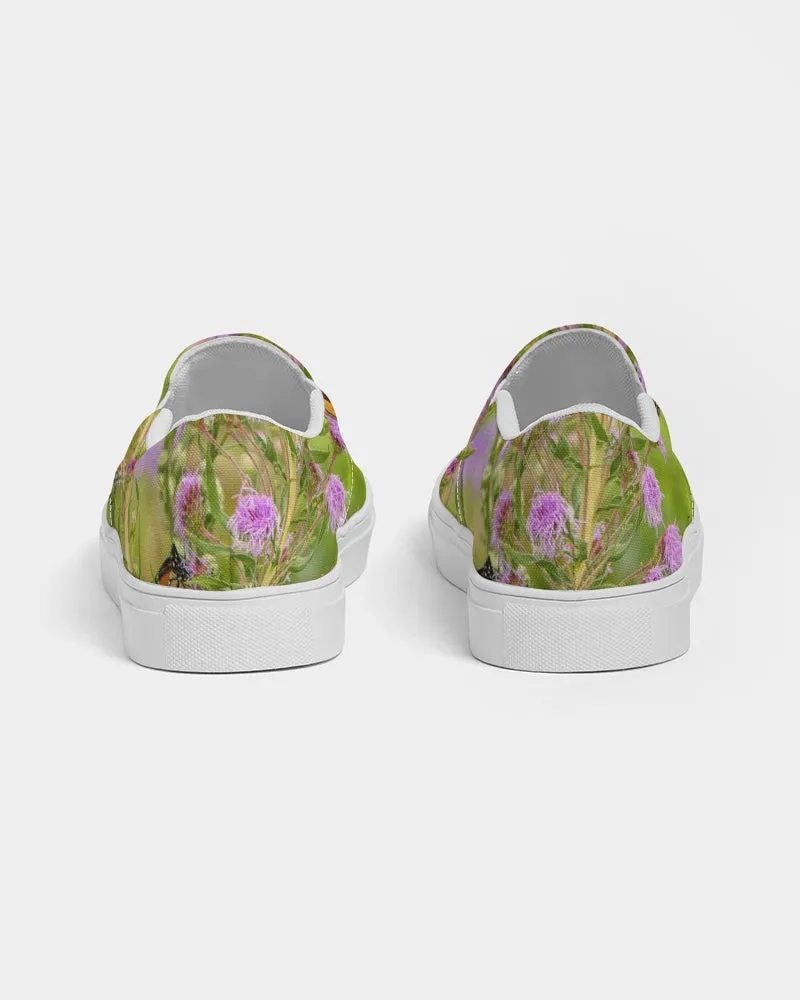 Butterfly Paradise Art Shoes Women's Slip-On Canvas Shoe