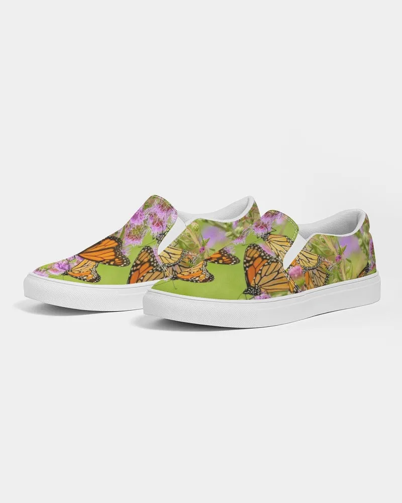 Butterfly Paradise Art Shoes Women's Slip-On Canvas Shoe