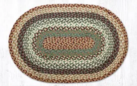 Buttermilk/Cranberry Braided Jute Rugs C-413