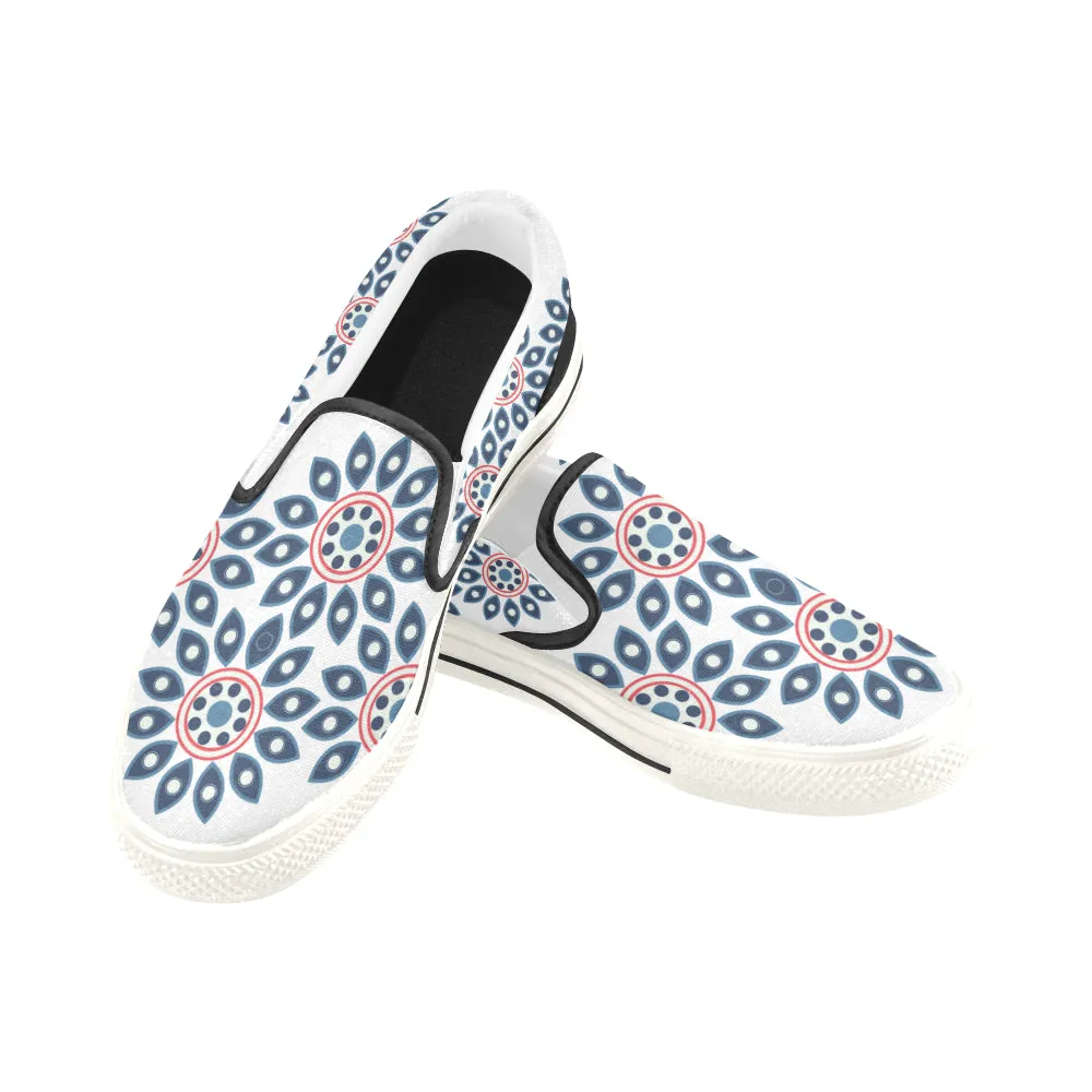 Buy Women's Mandala Print Canvas Slip-on Shoes at TFS