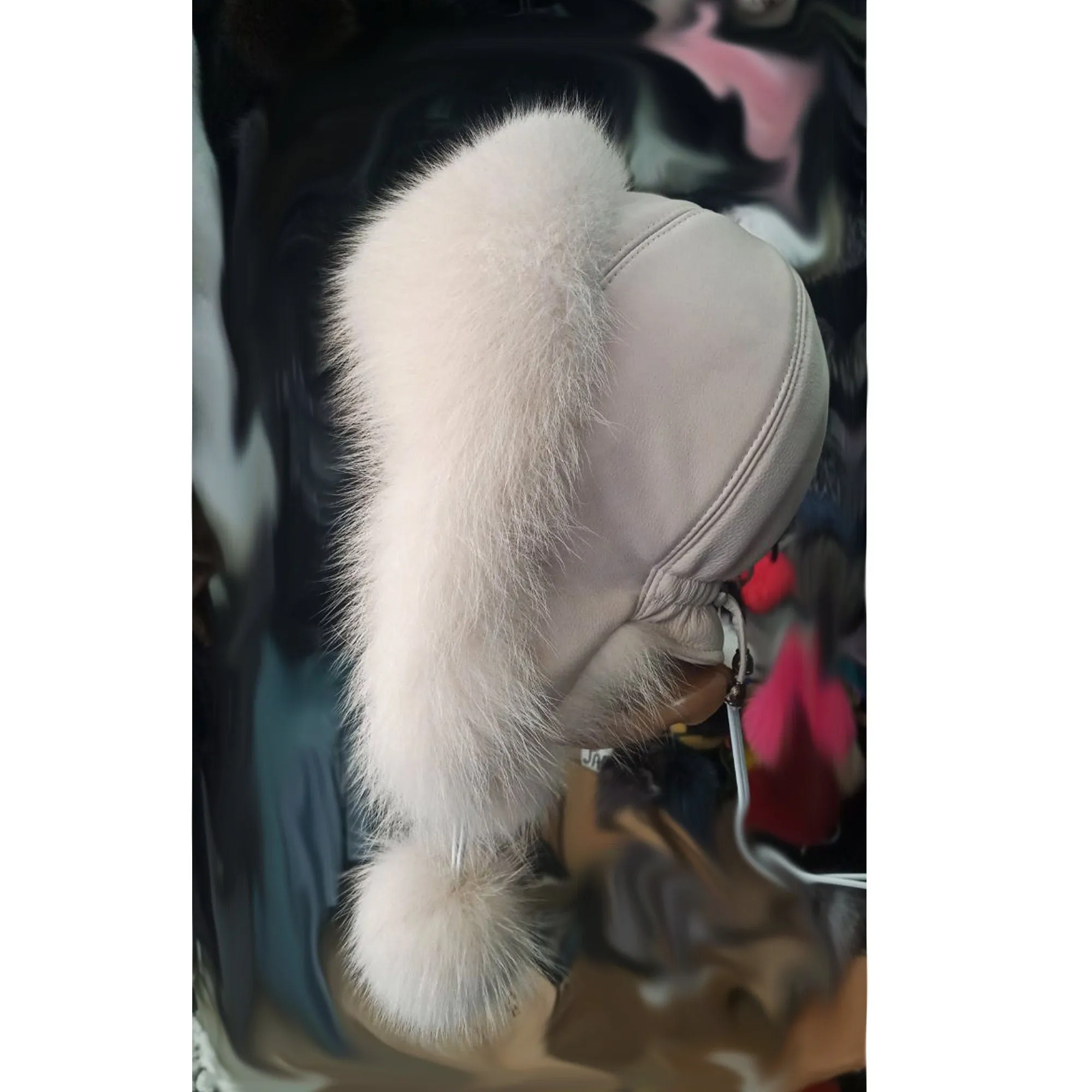 BY ORDER Women Fur Hat, Real Leather Fox Fur Hat, Aviator Hat, Ushanka, Russian Hat, Ski Hat, Leather Hat Ear Flaps, Girl Trapper Hat Pink