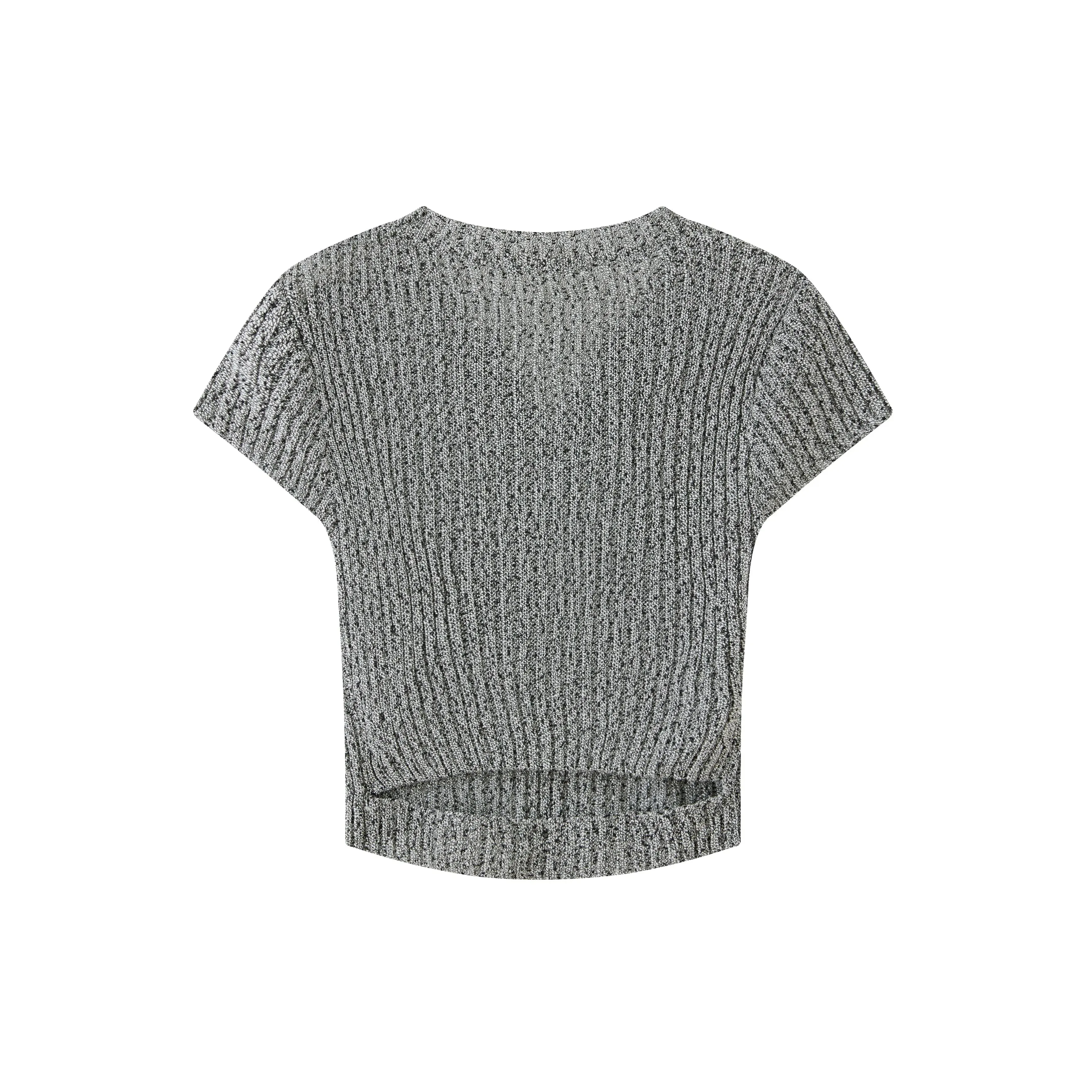 C2000H Knit Top With Cut-Out Back