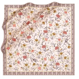 Cacharel Delia Floral Silk Twill Scarf No. 91