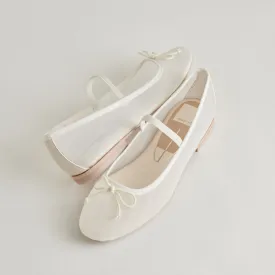 CADEL BALLET FLATS IVORY MESH