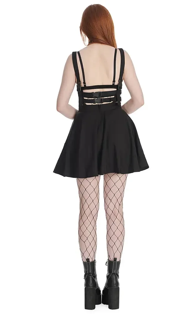 Caged Up Harness Skirt Black