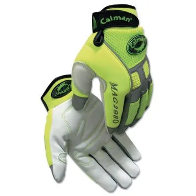 Caiman MECH GLV HI-VIS GOAT GRAIN PALM, 2980-S