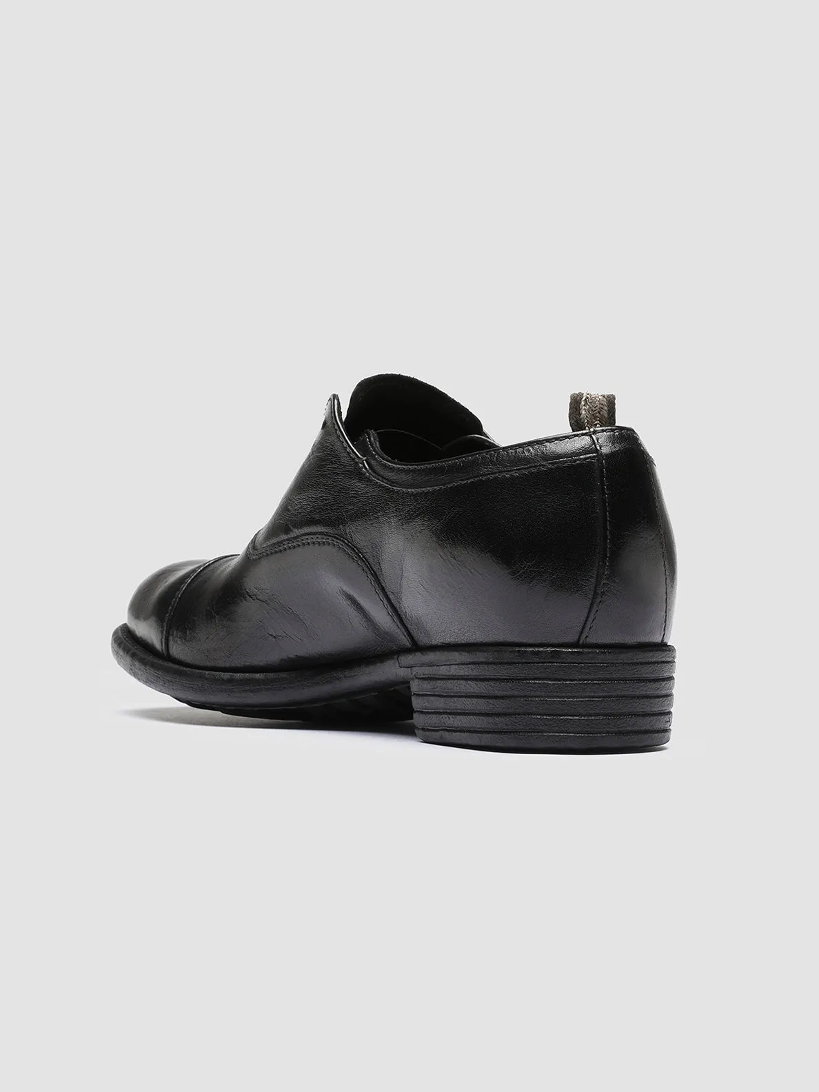 CALIXTE 003 - Black Leather Oxford Shoes