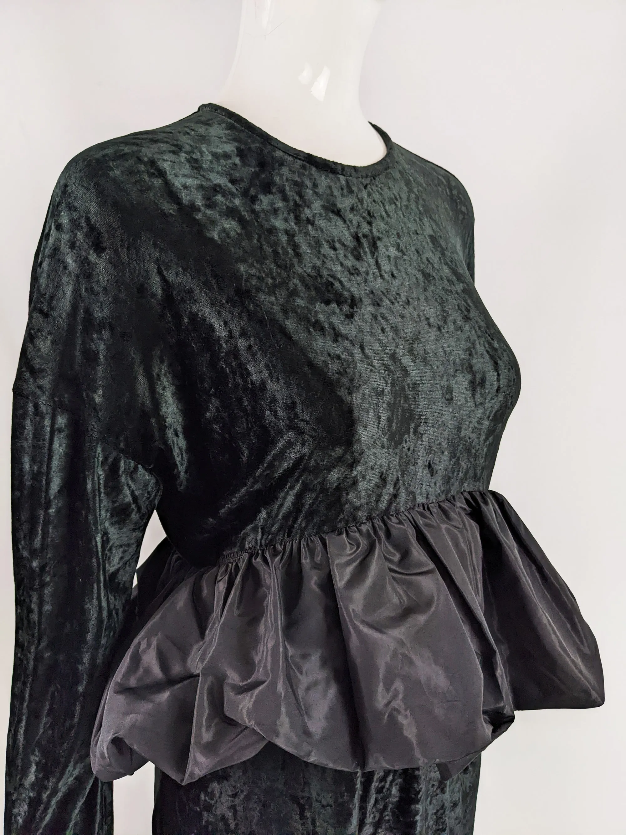 Callaghan by  Romeo Gigli Vintage Velvet & Taffeta Evening Dress