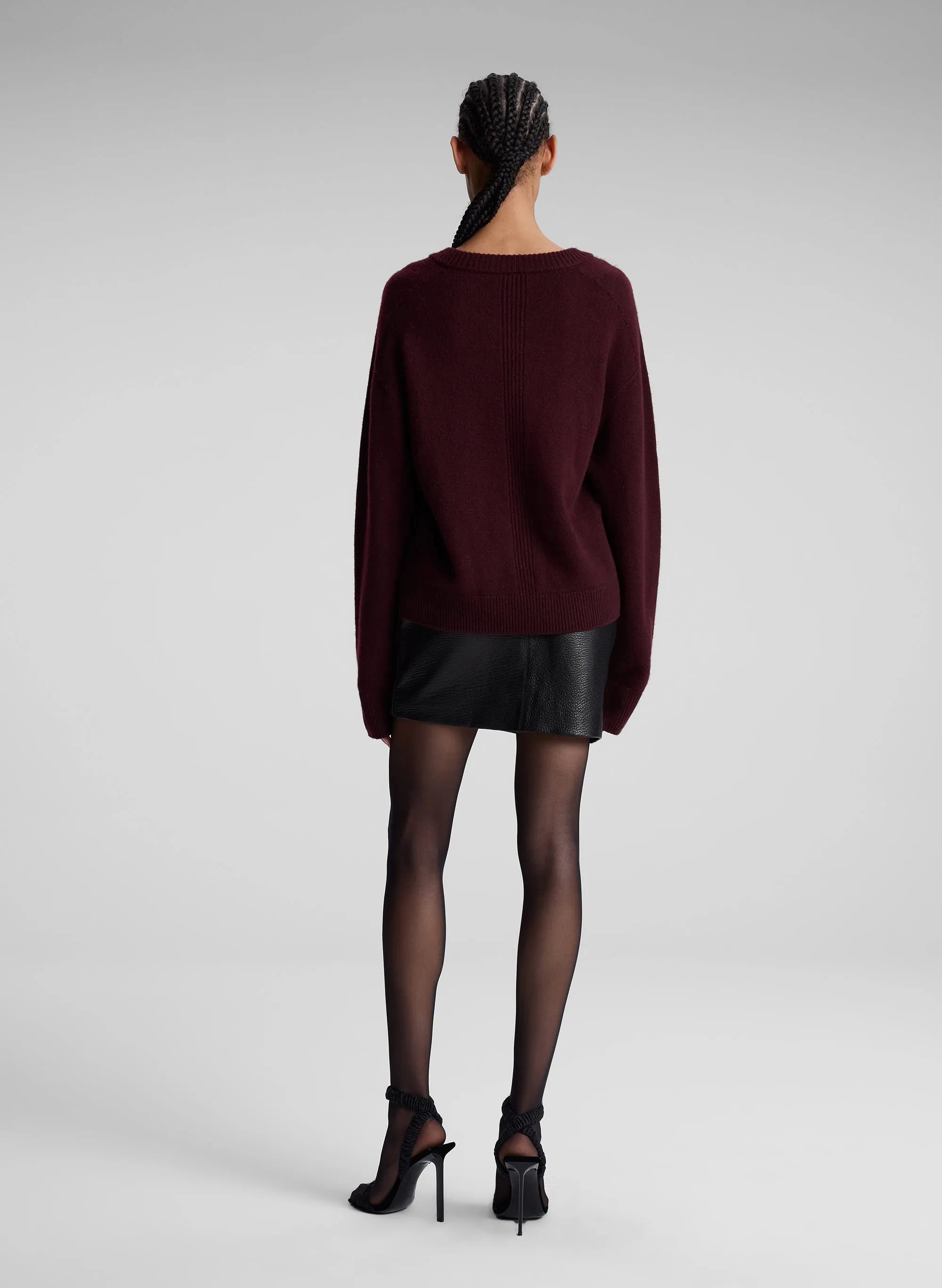 Calven Cashmere V Neck Sweater