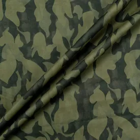 Camouflaged Printed Pure Cotton Denim