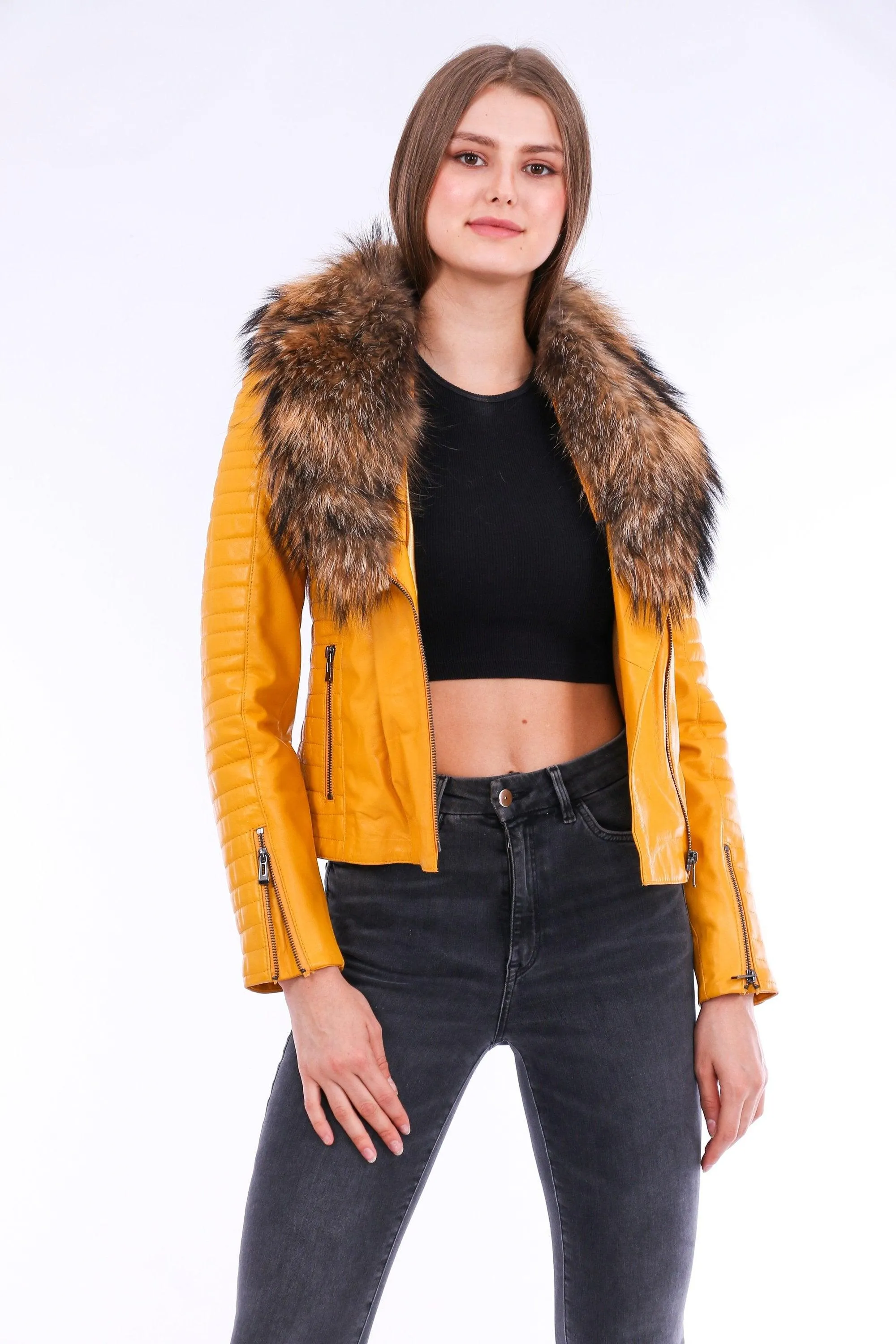 Cana Leather Biker Jacket