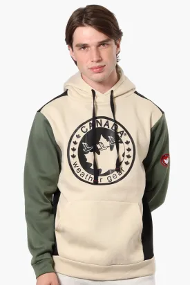 Canada Weather Gear Colour Block Hoodie - Cream