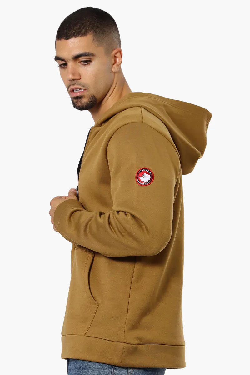 Canada Weather Gear Logo Zipper Detail Hoodie - Brown