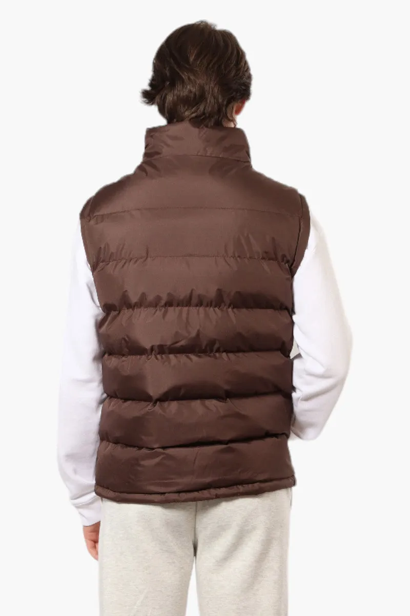 Canada Weather Gear Solid Bubble Vest - Brown