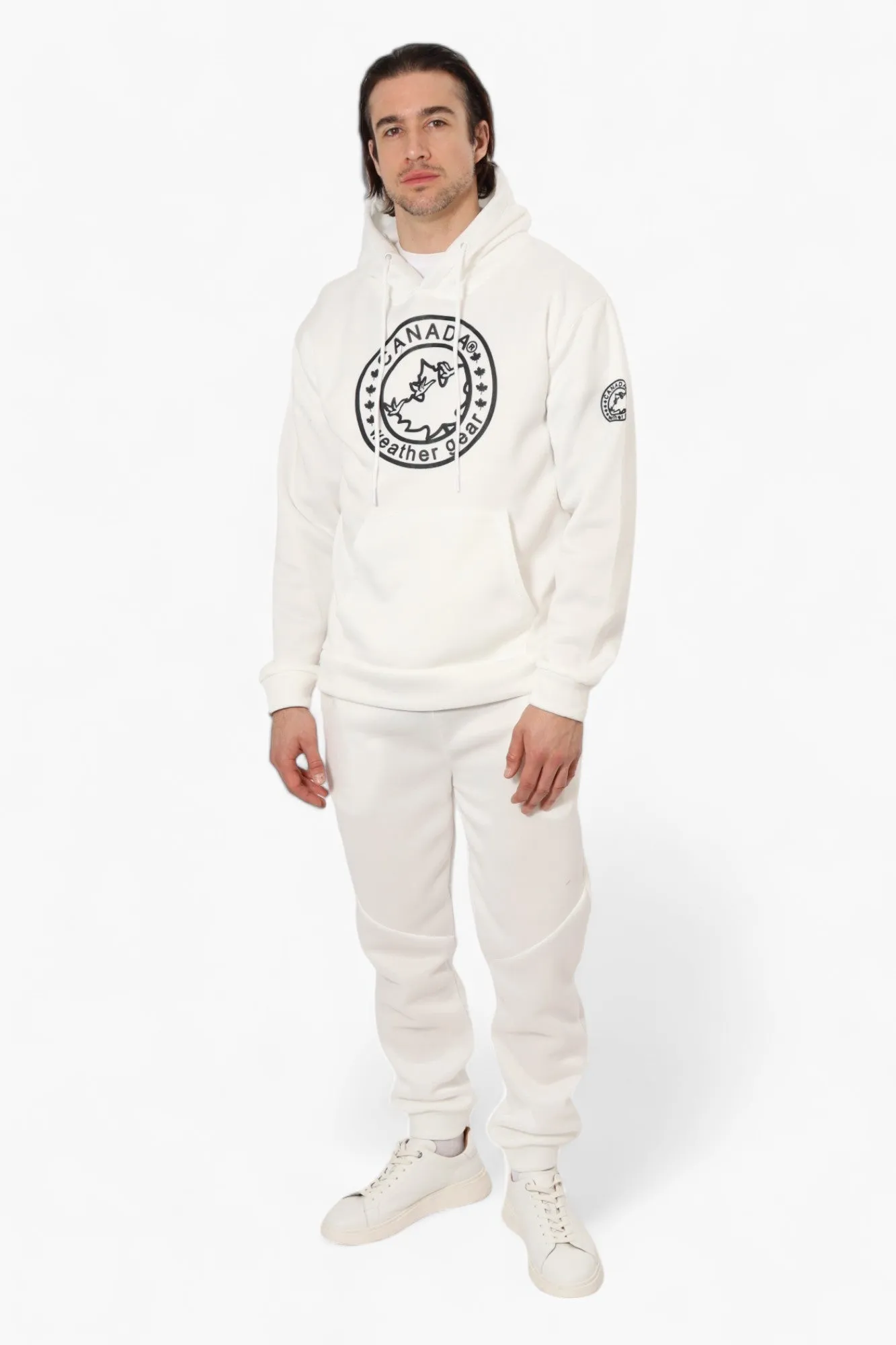 Canada Weather Gear Solid Centre Logo Hoodie - White