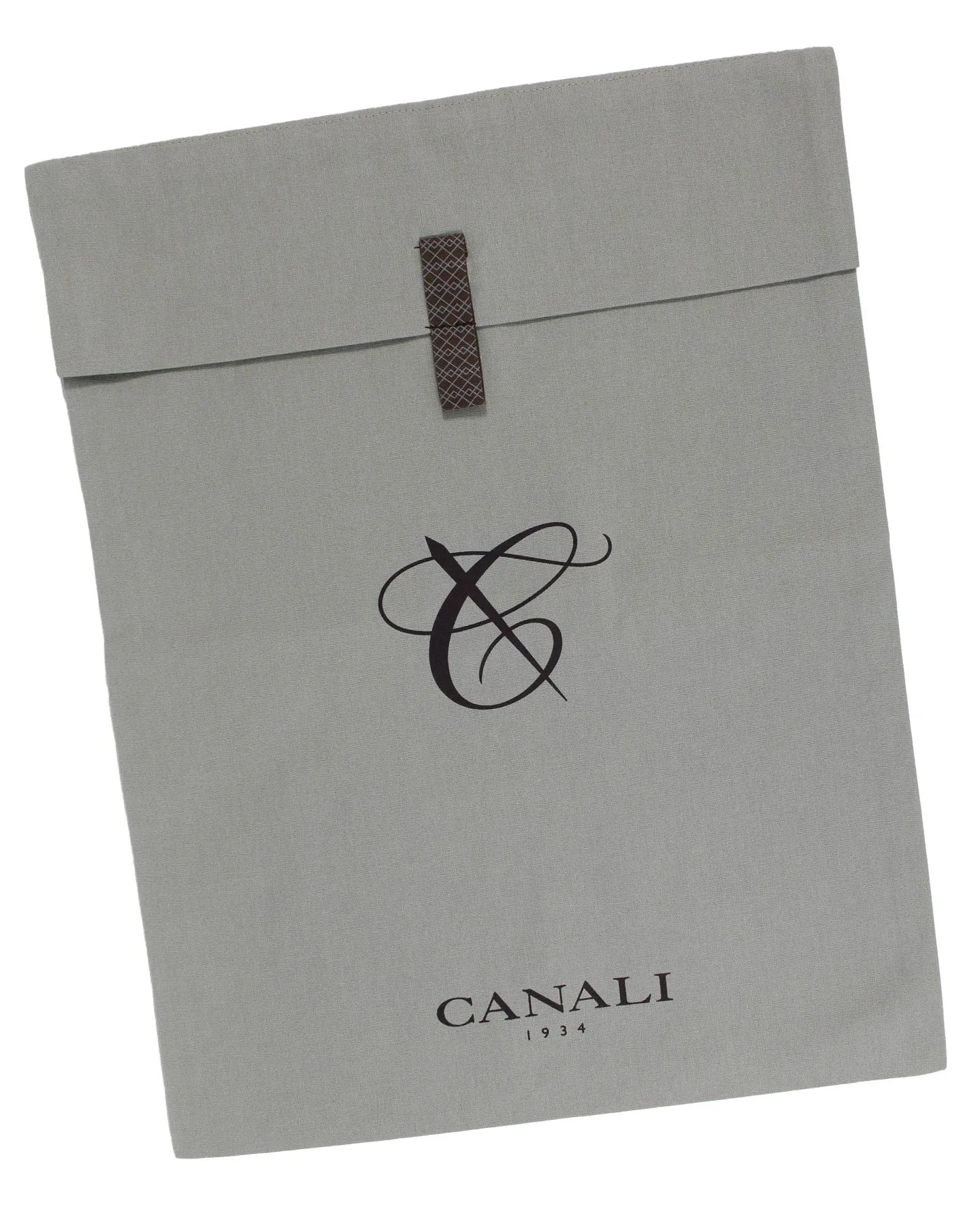 Canali Dress Shirt White Royal Blue Pattern - Modern Fit 39 - 15 1/2