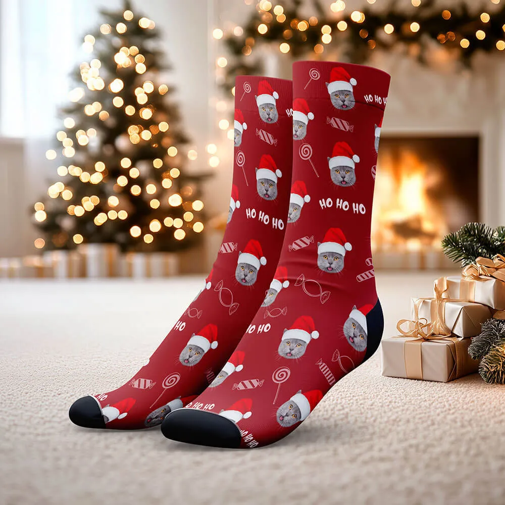 Candy Corny - Christmas Custom Pet Socks