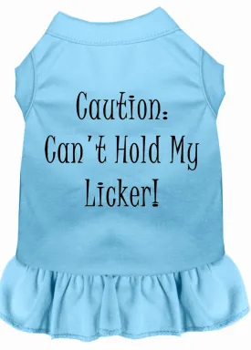 Can't Hold My Licker Screen Print Dress Baby Blue Sm (10)