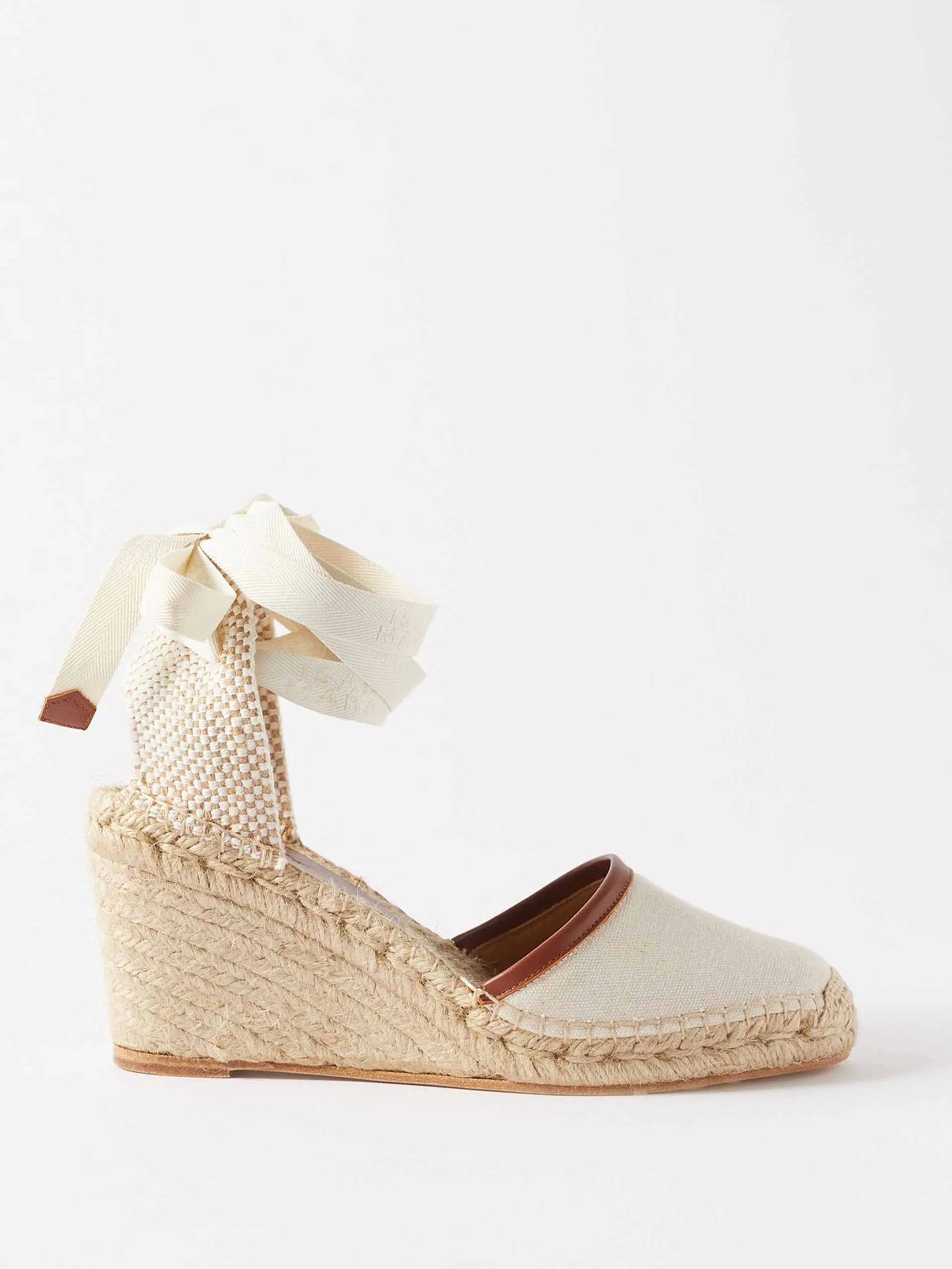 Canvas espadrille wedges