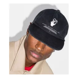 Cap OFF-WHITE HANDS-OFF Logo Baseball Cap Peaked Cap Black, black