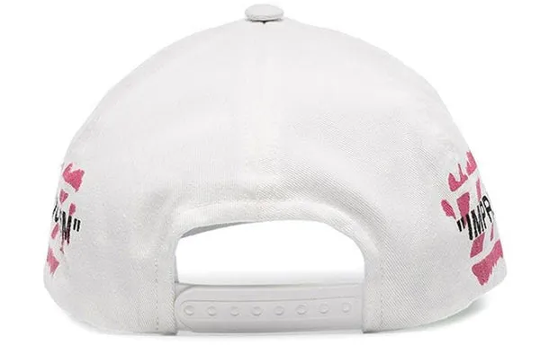 Cap OFF-WHITE MENS Impressionism Peaked Cap White, white