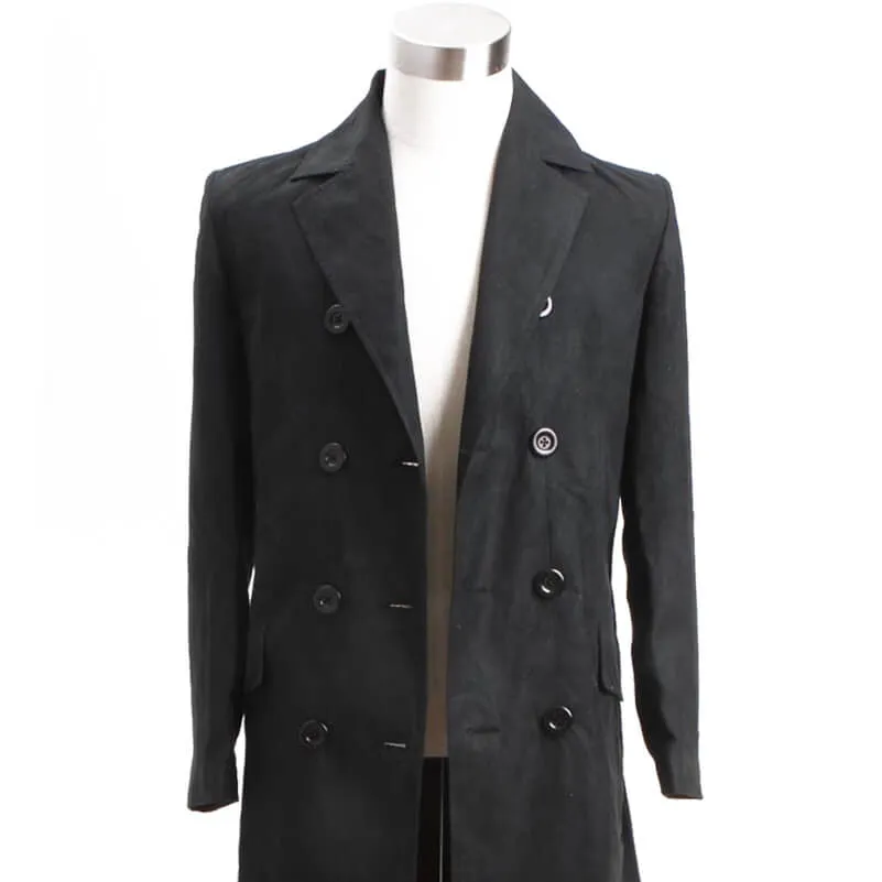 Captain Jack Harkness Trench Coat Doctor Who Black Wool Coat Jacket ACcosplay