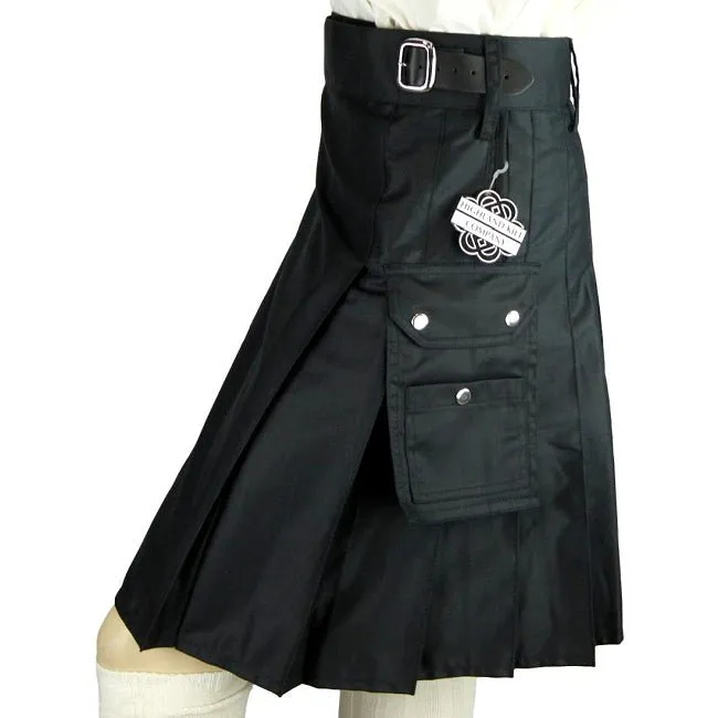 Cargo Kilt Utility Kilts Adjustable Waist Trouser Pockets Highland Kilt Company