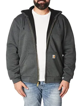 Carhartt 104078 Men's Rd Rutland Thermal Lined Hooded Zip Front Sweatshirt