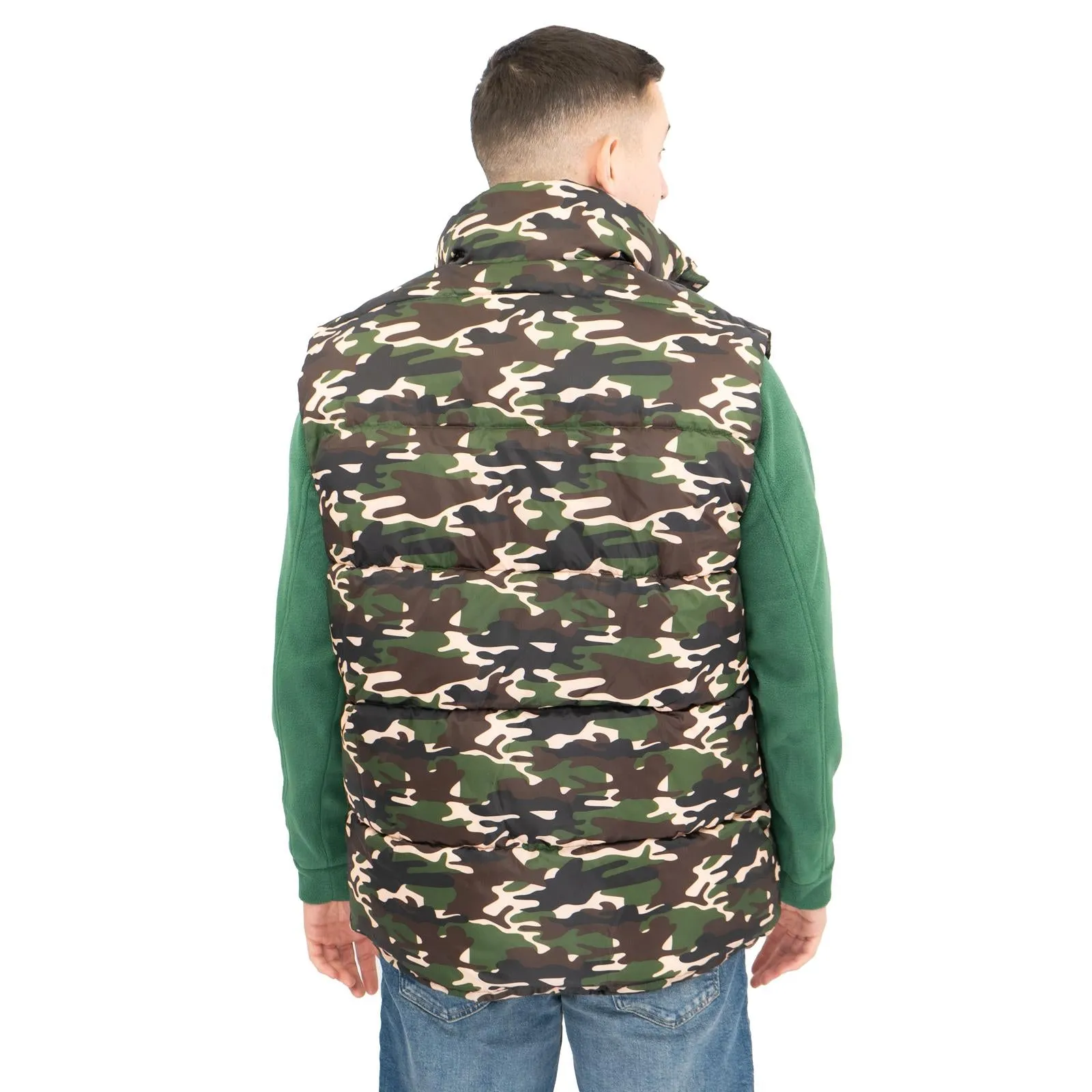 Carhartt Mens Danville Camouflage Gilet Full Zip Padded