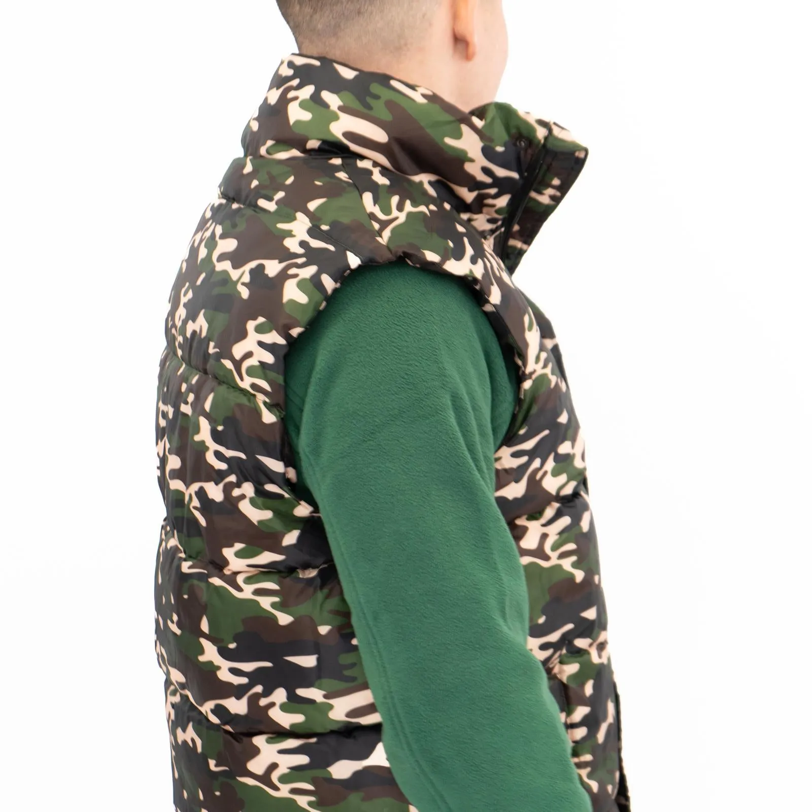 Carhartt Mens Danville Camouflage Gilet Full Zip Padded