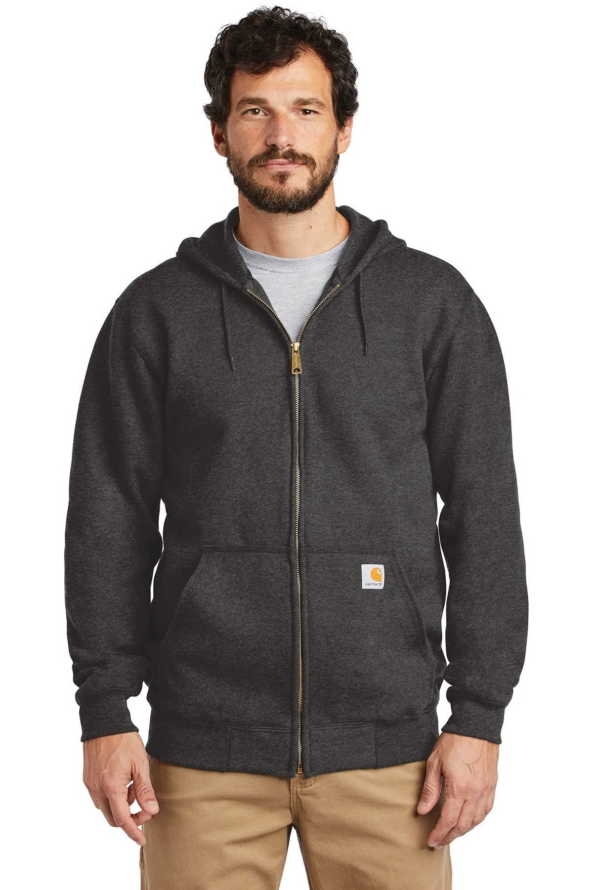 Carhartt Midweight Zip Up Hoodies, Carbon Heather