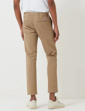 Carhartt-WIP Sid Pant Chino (Slim) - Khaki Leather Rinsed