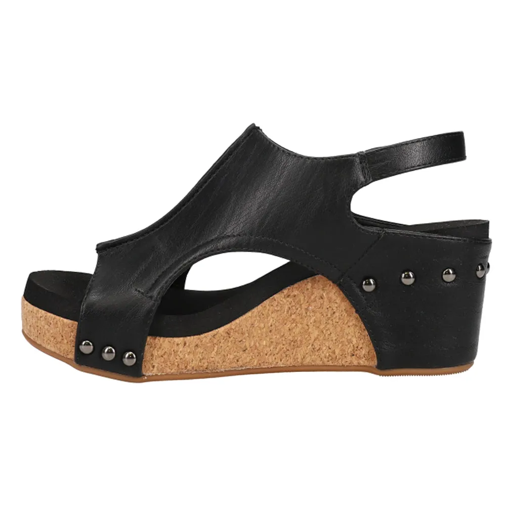 Carley Studded Wedge Sandals